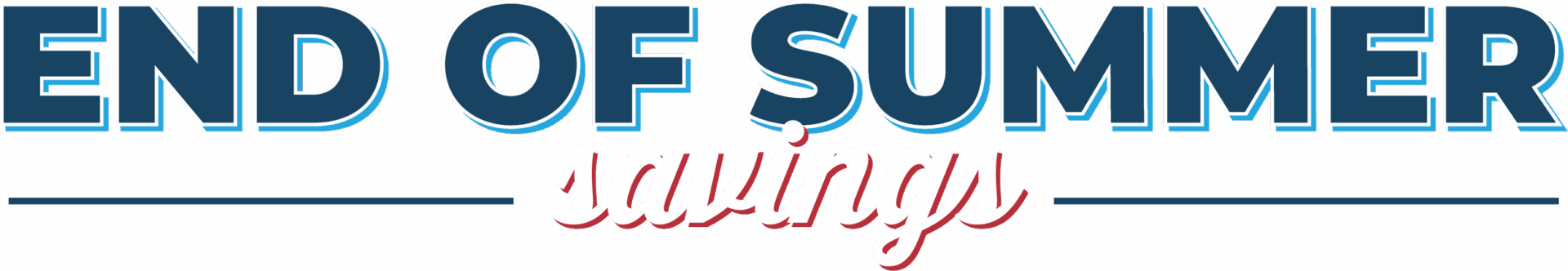 End Summer Savings
